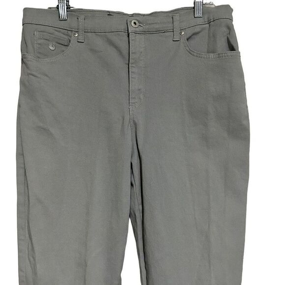 Gloria Vanderbilt Amanda Jeans Women's Sz 14 Grey Tapered Leg Classic Rise Denim - Picture 5 of 8